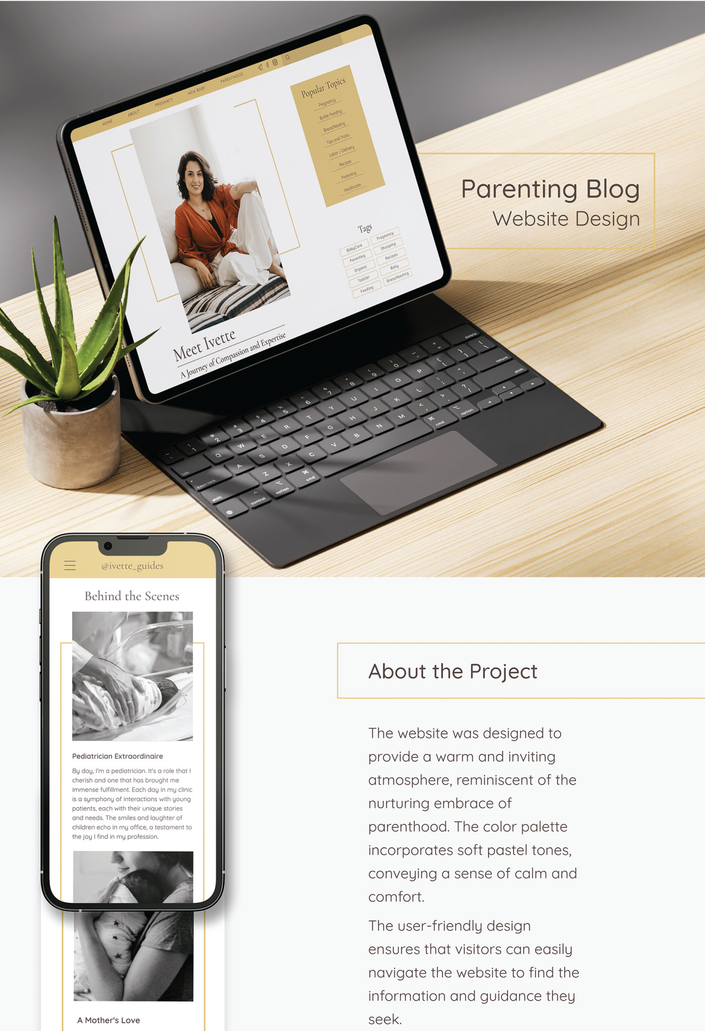 Parenting Blog Website Design