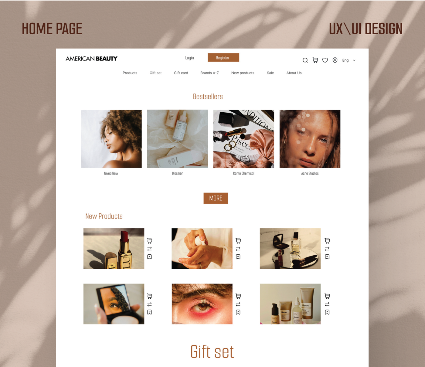 
Beauty shop ( home page)